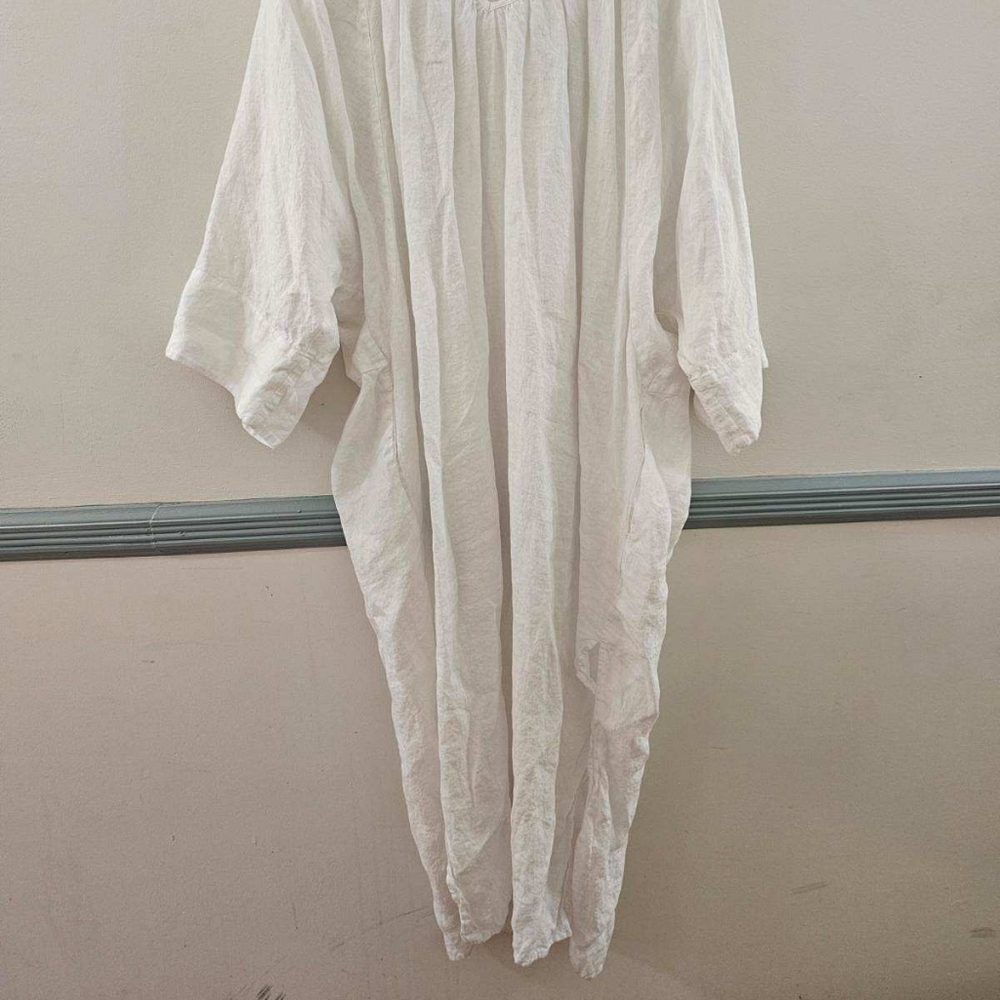 Mara Hoffman organic linen white dress cover up - Picture 6 of 15